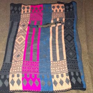 Cashmere blend scarf with armholes, Big, warm soft and beautiful